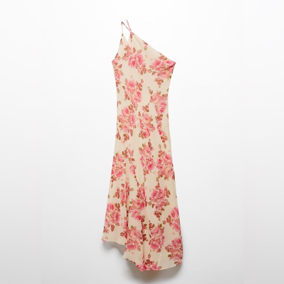 NWT MANGO Selection Asymmetrical Floral Dress - Picture 4 of 9